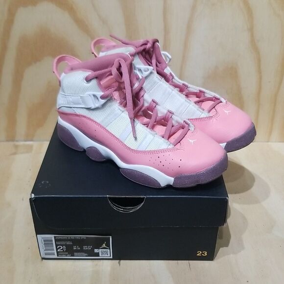 Jordan 6 Rings Mid His Airness Girls 2.5 Y (GS)- 323419-063 - Picture 3 of 9